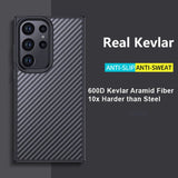 Samsung Galaxy S23 Ultra Kevlar Carbon Maximum Protection Rear Cover - Cover Noco