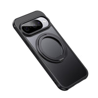 Google Pixel 10 / 10 Pro 360° Magnetic Ring Transparent Case – Wireless Charging Compatible - Frosted Black - Noco