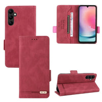Samsung Galaxy A25 5G Clasp Wallet Flip Cover Card Holder - Red Noco
