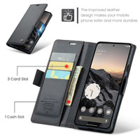 Google Pixel 9 / 9 Pro CaseMe 023 Wallet Flip Cover with Magnetic Closing Card Slots - CaseMe