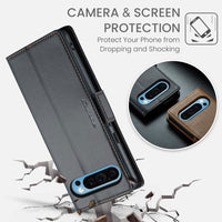 Google Pixel 9 Pro XL CaseMe 023 Wallet Flip Cover with Magnetic Closing Card Slots - CaseMe