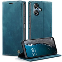 Samsung Galaxy A06 CaseMe 013 Wallet Flip Cover Magnetic Closing Cover Card Slots - Blue - CaseMe