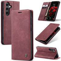 Samsung Galaxy A25 5G CaseMe 013 Wallet Flip Cover Magnetic Closing Cover - Red - CaseMe