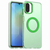 Samsung Galaxy A07 Mag Ring Candy Transparent Case – Magnetic Attachment Compatible - Green - Noco