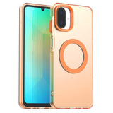 Samsung Galaxy A07 Mag Ring Candy Transparent Case – Magnetic Attachment Compatible - Orange - Noco