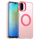 Samsung Galaxy A07 Mag Ring Candy Transparent Case – Magnetic Attachment Compatible - Red - Noco