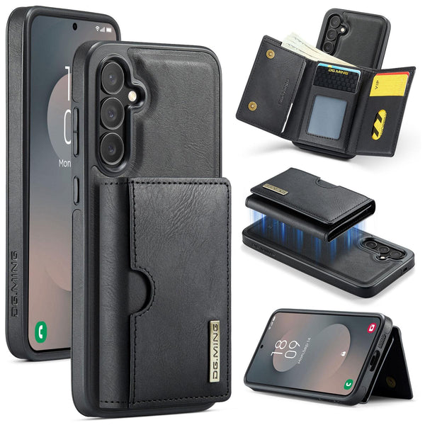 Samsung Galaxy S25 FE DG Series Card Wallet Leather Phone Case - Black - Noco