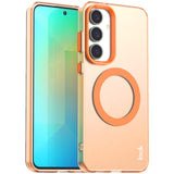 Samsung Galaxy S25 FE IMAK Mag Ring Transparent Case – Magnetic Attachment Compatible - Orange - Noco