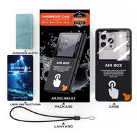 RedPepper Air Box Max Universal Waterproof Cover with Screen Protector Phones up to 6.9’’ - RedPepper