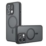 OPPO Reno16 F / Reno16 FS / Reno16c Mag Ring Smoke Transparent Case – Magnetic Attachment Compatible - Transparent Smoke - Noco