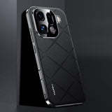 OPPO Find X9 Pro Patterned PU Leather Case – Slim Electroplated Frame - Black - Noco
