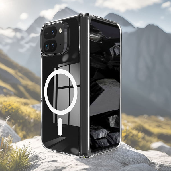 Google Pixel 10 Pro Fold MagSafe Transparent Case – Wireless Charging Compatible - Transparent - Noco