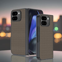 Google Pixel 10 Pro Fold Ultra-Thin Carbon Fiber Pattern Cover - Gold - Noco