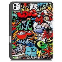 Apple iPad Pro 11 2024 Custer Flip Front Tri-Fold Protective Tablet Cover - Graffiti - Noco