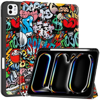 Apple iPad Pro 11 2024 Custer Flip Front Tri-Fold Protective Tablet Cover - Graffiti - Noco