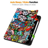 Apple iPad Pro 11 2024 Custer Flip Front Tri-Fold Protective Tablet Cover - Graffiti - Noco