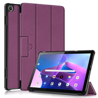 Lenovo Tab M10 3rd Gen 10.1 Custer Flip Front Tri-Fold Protective Tablet Cover - Purple - Cover Noco
