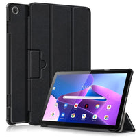 Lenovo Tab M10 3rd Gen 10.1 Custer Flip Front Tri-Fold Protective Tablet Cover - Black - Cover Noco