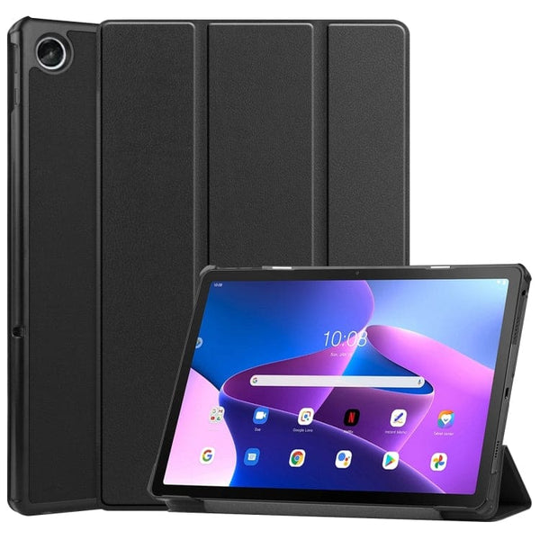 Lenovo Tab M10 Plus 3rd Gen 10.6 Custer Flip Front Tri-Fold Protective Tablet Cover - Black - Cover Noco