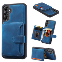 Samsung Galaxy A24 4G Deluxe RFID Shielded Rear 5 Card Wallet Cover - Blue - Cover Noco