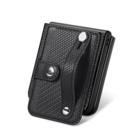 Samsung Galaxy Z Flip Carbon Weave Card Wallet Cover - Cover Noco