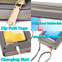 Multi-Function Touch Screen Cross-Body Phone Wallet 8 Card Slots - CaseMe