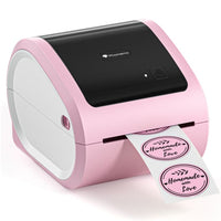 Phomemo D520-BT USB/Bluetooth Thermal Label Printer 115mm Max Width Supports Courier Labels - Pink - Gaming Phomemo