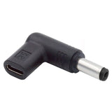 UC-090 90-Degree Angled USB Type-C Female to DC 12V Plug Adapter with PD Emulator Trigger (5.5mm x 2.1mm) - NOCO