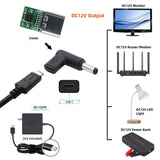 UC-090 90-Degree Angled USB Type-C Female to DC 12V Plug Adapter with PD Emulator Trigger (5.5mm x 2.1mm) - NOCO
