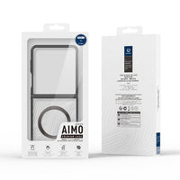 DUX DUCIS Aimo Mag Series Magnetic Back Cover for Samsung Galaxy Z Flip7 - Slim Hinge Protection - Black - Dux Ducis