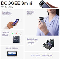 Doogee Smini Rugged Phone 8GB + 256GB 4.5’ qHD + Display 50MP Camera