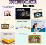 Doogee T20Mini Kids Tablet Wi-Fi/4G 4GB RAM+128GB 8.4in FHD+ Screen Kids Protective cover - Purple - tablet Doogee