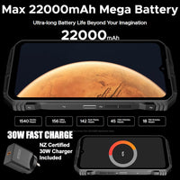 Doogee V Max Pro 5G Rugged 12GB + 512GB 22000mAh 108MP Samsung Camera IR Night Vision - Black - Doogee