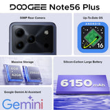 DOOGEE Note56 Plus 4G Smartphone | 6GB RAM 256GB ROM | 6150mAh Battery | Android 16 - Doogee