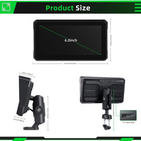 6-Inch Motorcycle Wireless CarPlay & Android Auto Display Screen Navigator (Black) - Noco
