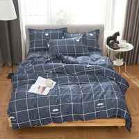 King Size - 4 Piece Duvet Cover Set 2x Pillow Cases Sheet and Duvet Cover - Love - Bedding Noco
