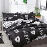 King Size - 4 Piece Duvet Cover Set 2x Pillow Cases Sheet and Duvet Cover - Bedding Noco