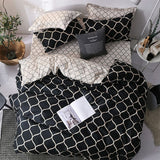 Queen Size - Luxury Duvet Cover Set 2x Pillow Cases Duvet (210x210cm) - Chain Link - Bedding Noco