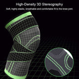 Elastic Nylon Bandage Knee Support Sleeve with Compression Strap - Single - Noco