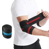 Compression Elbow Bandage Wrap Sports Elbow Protector - BLUE - 120x8cm - Noco