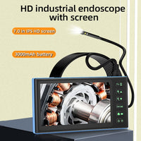 T23 7 Screen Triple Lens Endoscope 7.9mm Lens 1920x1080p 3.5M Line LED Light - Automotive Noco