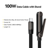 Essager 1m 100W L-Shape Fast Charging Cable with Built-in Stand - Essager
