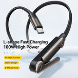 Essager 1m 100W L-Shape Fast Charging Cable with Built-in Stand - Essager