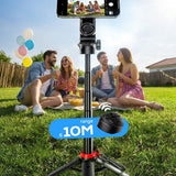 ESSAGER 4-in-1 Mini Selfie Stick and Tripod Stand with Bluetooth Remote - Essager