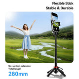 ESSAGER 4-in-1 Mini Selfie Stick and Tripod Stand with Bluetooth Remote - Essager