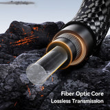 Essager SPDIF Optical Toslink Audio Cable with Lossless Fiber Optic Transmission & Braided Sheath - Essager