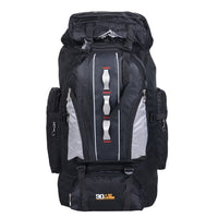 Eveveme 100L Hiking/Adventure Backpack Water Resistant Lightweight - Black - Outdoors Eveveme
