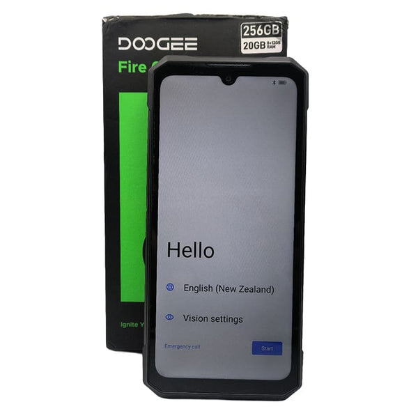 [EX-DEMO] Doogee Fire 6 Max Thermal Camera 5G Rugged Phone 20800mAh Dimensity 7050 5G 6.72’’ Screen - Black / Silver - Doogee