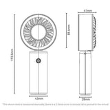 Yesido YF20 Foldable Handheld Fan with LED Display & 3600mAh Battery - Yesido