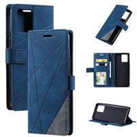 Realme 8 - Rhombus Phone Wallet with Flip Front Card Slots - Blue - Noco